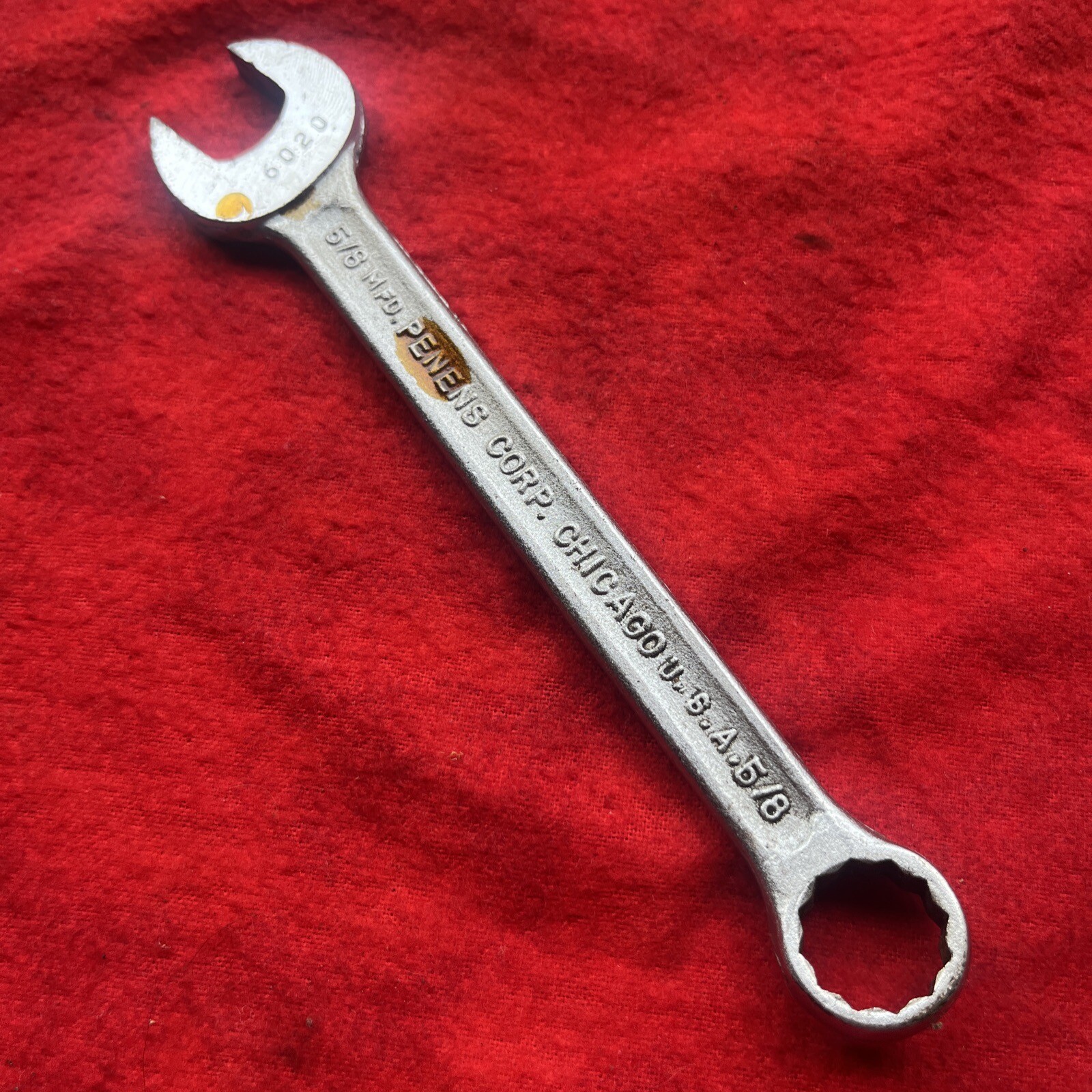 VINTAGE PENENS CORP. 6020 COMBINATION WRENCH 5/8″, 12 POINT CHICAGO USA (t57)