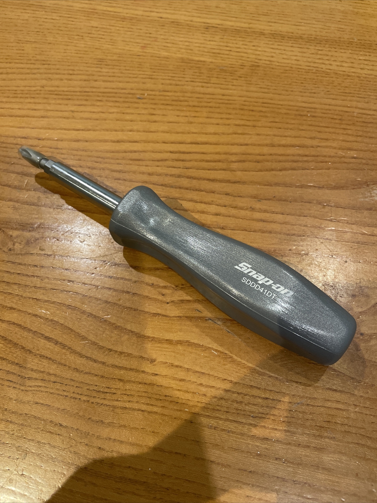 *NEW* Snap-on Reversible Screwdriver SDDD41DT *4 BITS* GRAY, CLASSIC HARD HANDLE