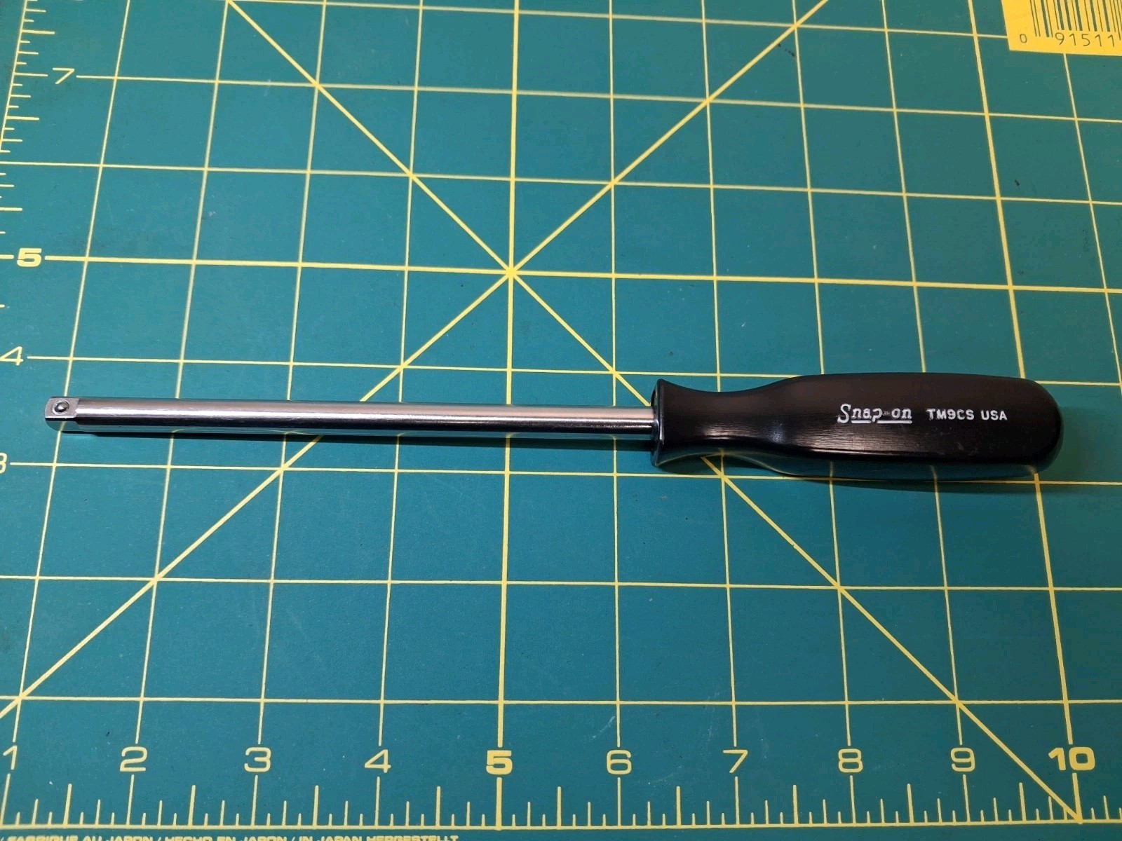 Snap-On TM9CS 1/4 “Drive 9″ Long Shank Socket Driver Black Hard Plastic Handle