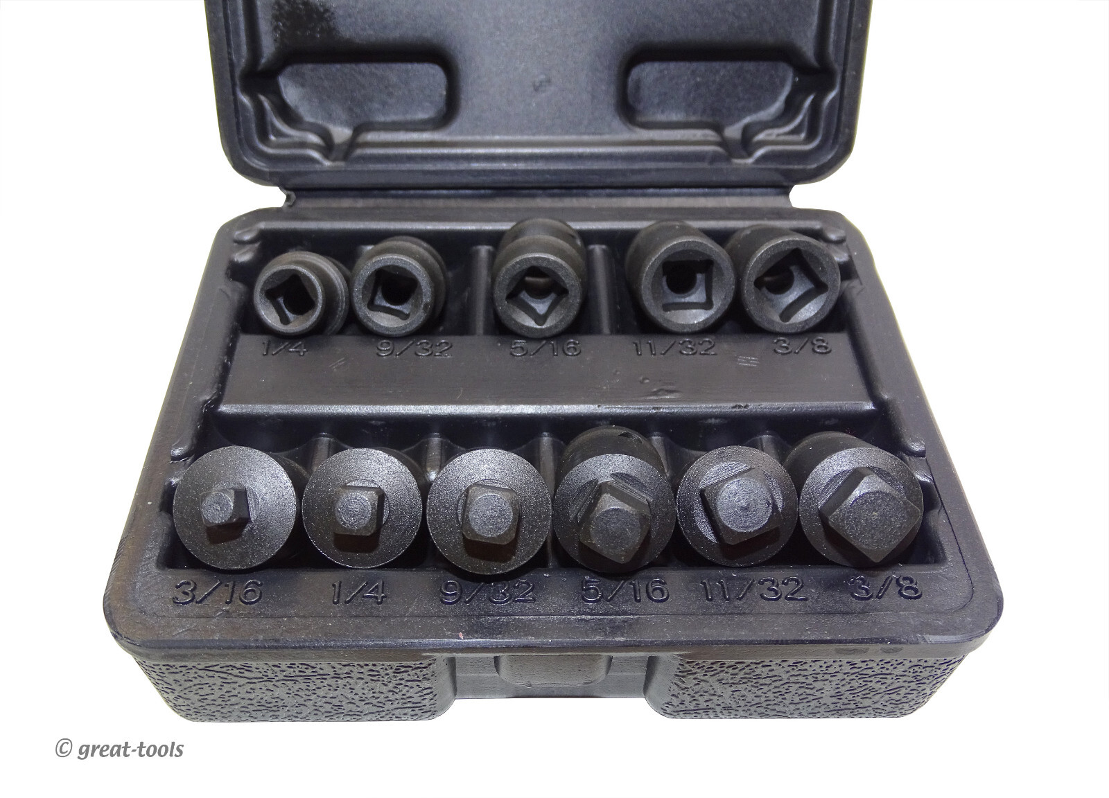 SQUARE PLUG IMPACT SOCKETS – pipe plug socket set – male – female – SAE sizes