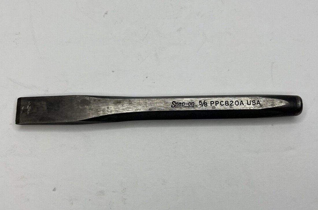 Vintage Snap-on Tools 6 1/2″ Length 5/8″ Flat Tip Chisel PPC820A Made in USA