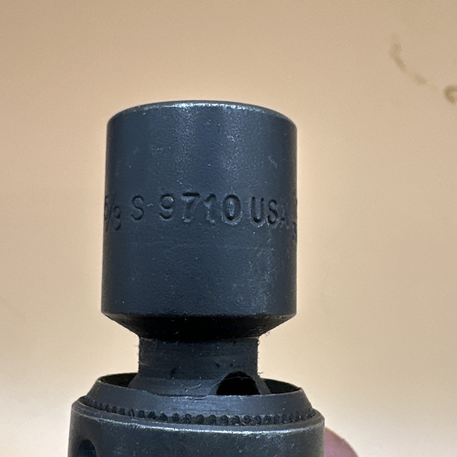 Vintage Snap On S9710 3/8″ Drive 6-Point SAE 5/8″ Swivel Spark Plug Socket Nice!