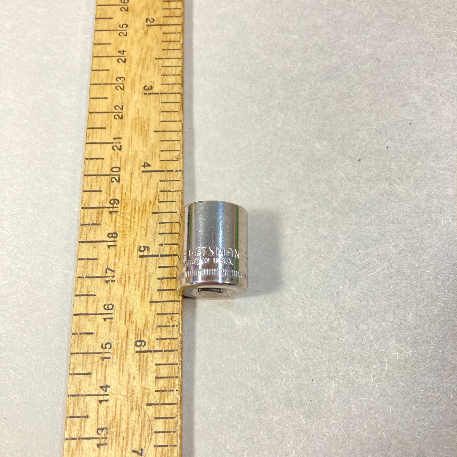 Craftsman 13mm Socket Metric 1/4″ Drive 6 Point -Inverted G1- #43514 USA