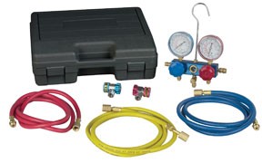 R134 Aluminum Manifold, Hose Set, and Service Couplers ROB-49134A Brand New!