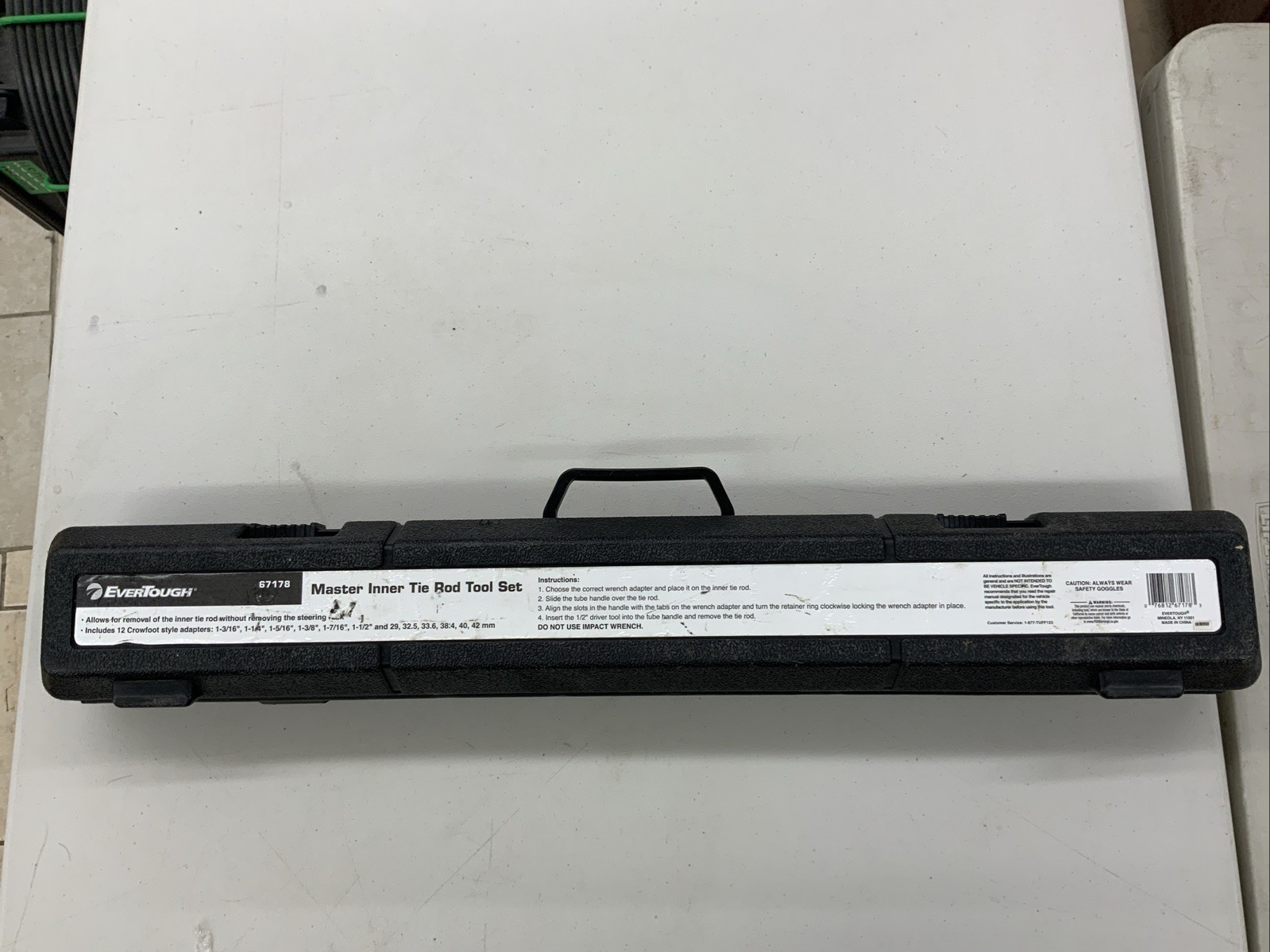 EverTough 67178 Master Inner Tie Rod Tool Set Kit With Case 11355-2