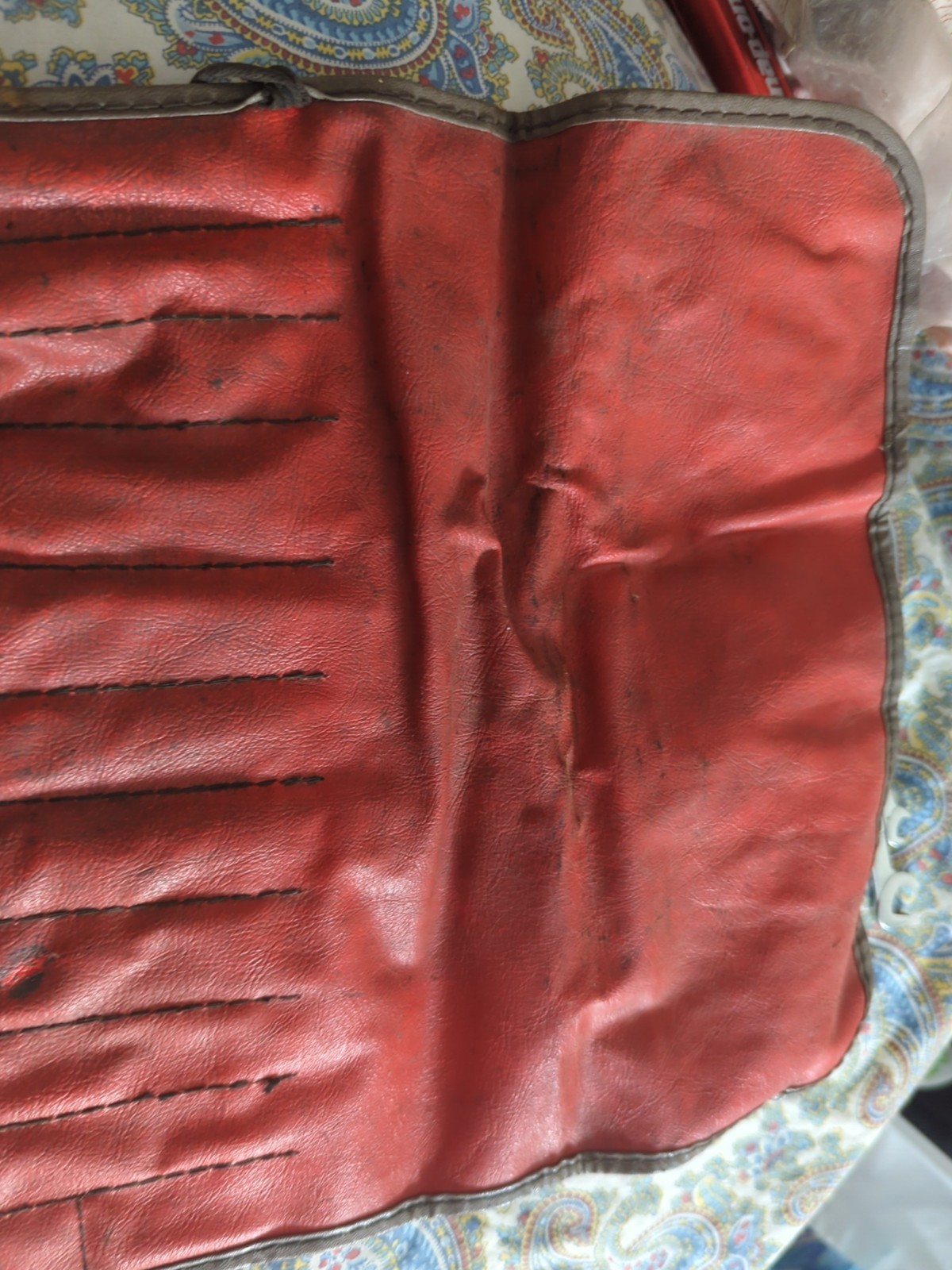 SNAP ON C-110D Red BAG POUCH ONLY No Tools! Holds Ignition Wrench Set Vintage