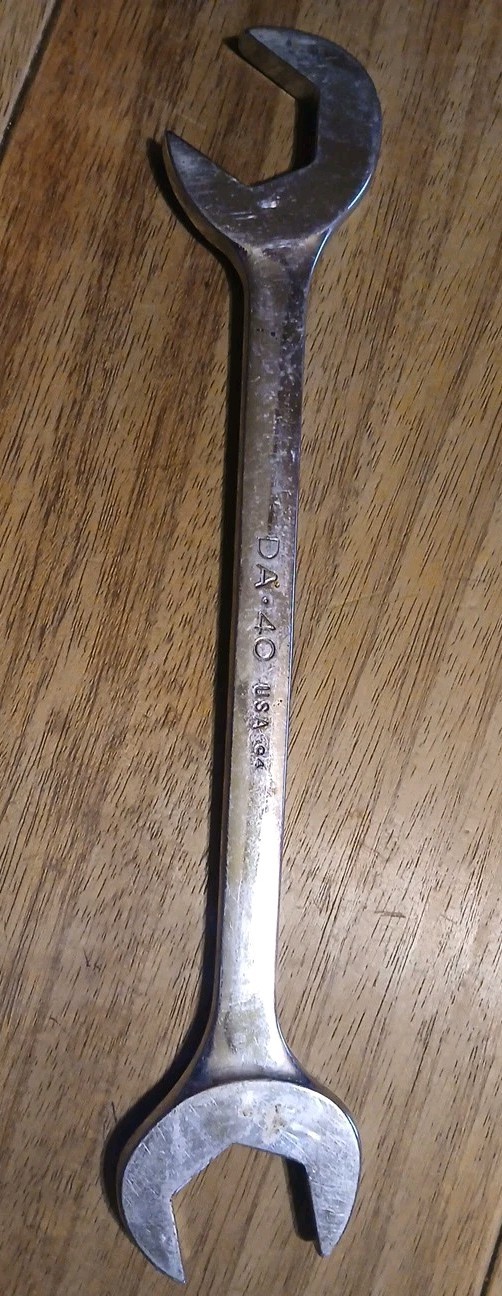 Vintage MAC Tools DASeries 5pc4‑Way AngleHead Open End Wrench Set 9/16″ to 1-3/8