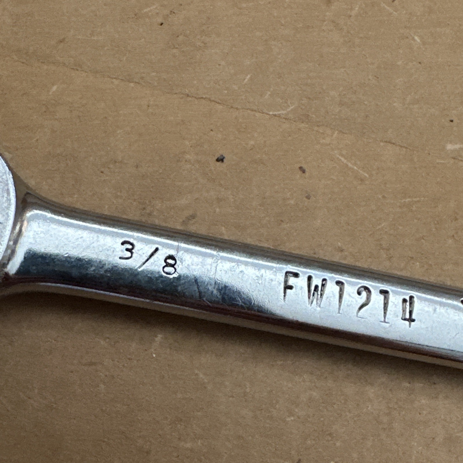 Vintage Vulcan Flare Nut Line Wrench 3/8” X 7/16” Inch SAE Made In USA FW1214