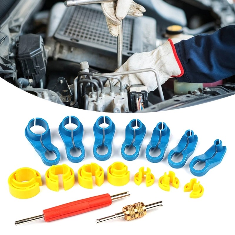 Profession Car Air Conditioning Hose Fuels Line Disconnect Tool with Storage Box