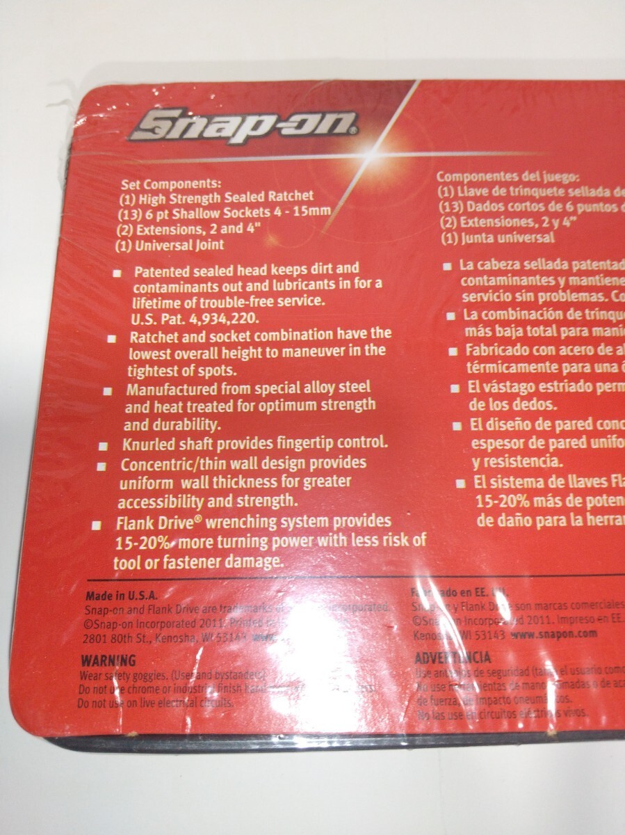 Snap-on 117TMM 1/4″ Drive 17pc Metric Socket & Ratchet Set Unused NEW