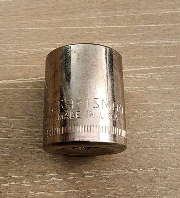 Craftsman USA 13mm Socket 6 Point 1/4″ Drive Inverted G1 43514
