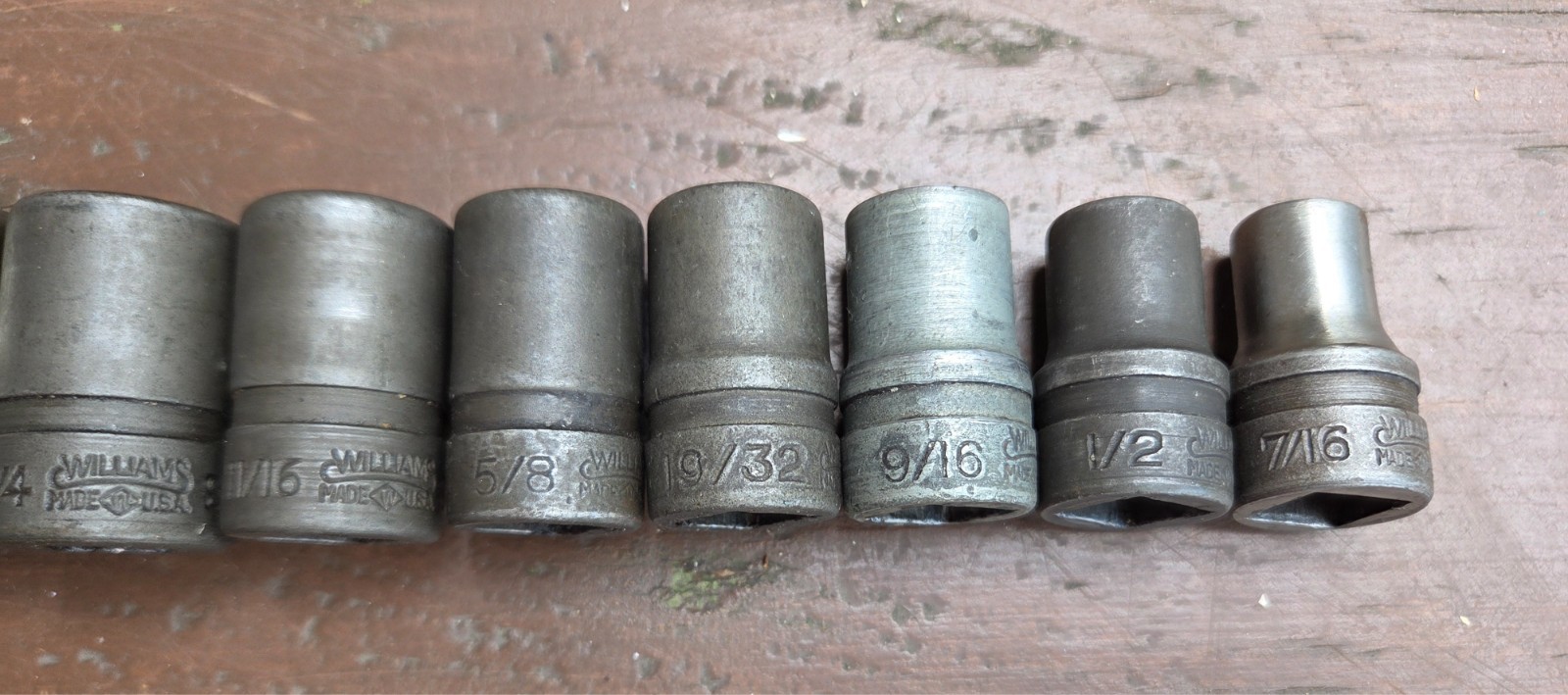 JH Williams 1/2″ Drive Sockets w S-51 SUPERRATCHET And Case Great Shape