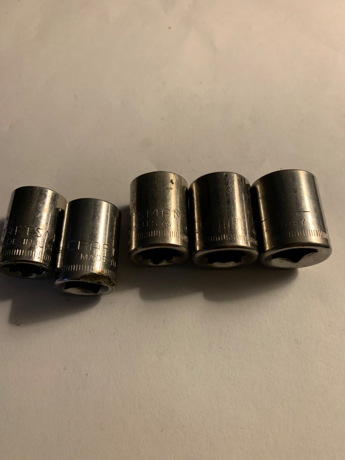 Craftsman 3/8″ Drive 6 Point Shallow Socket Metric, 11mm, 12, 13, 14, and 15mm