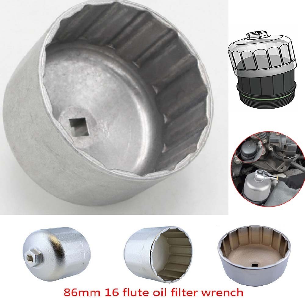86mm Oil Filter Wrench Remover Housing Cap Tool for BMW & Volvo Most Vehicles