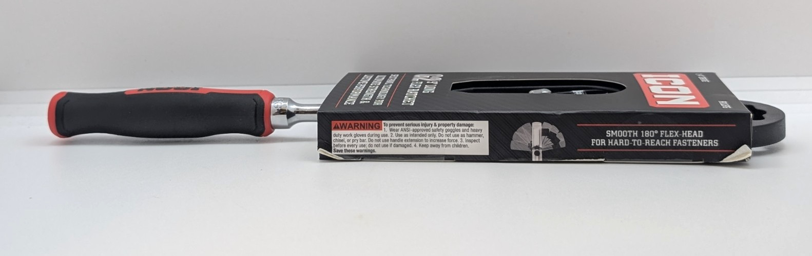 ICON G2 1/4″ Drive 9″ Long-Reach Flex Ratchet – R1LFG 70450 – NEW IN PACKAGING!