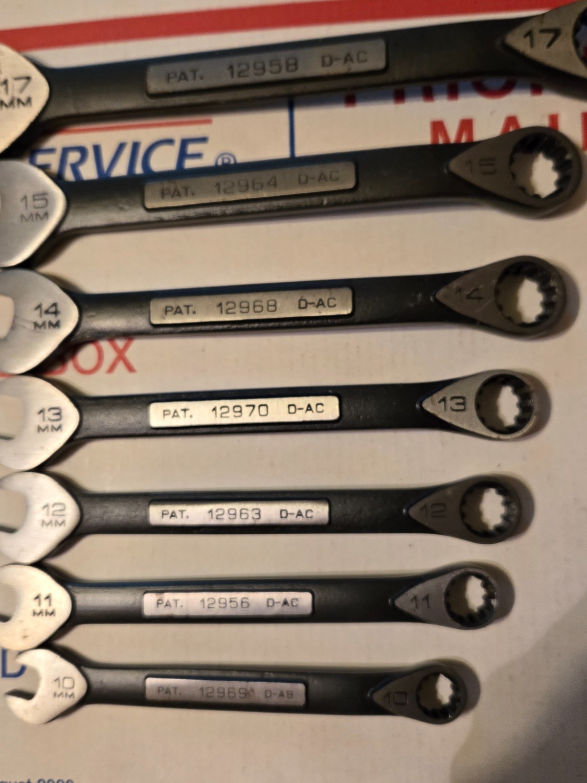 Lot Of 13 Craftsman Spine Wrench 10 – 17 MM 5/16 – 11/16 Metric SAE