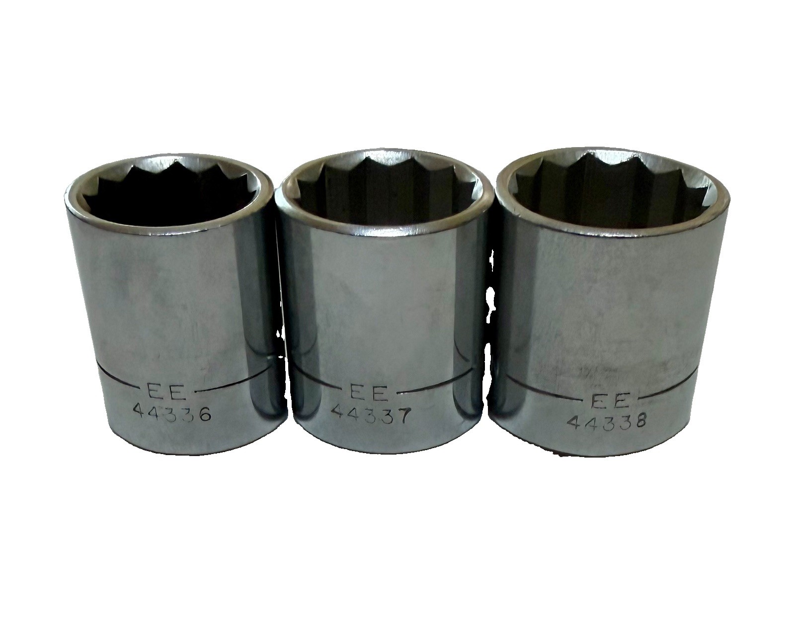 Craftsman Sockets 3/8 Drive SAE 12-Point Made in USA EE- 44336, 44337, 44338