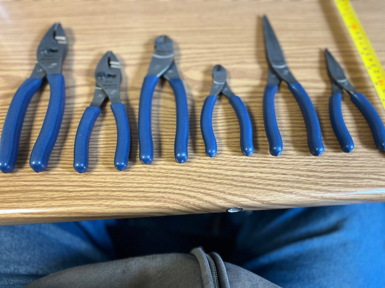 SNAP ON POWER BLUE SIX PIECE PLIER SET — LOC#115
