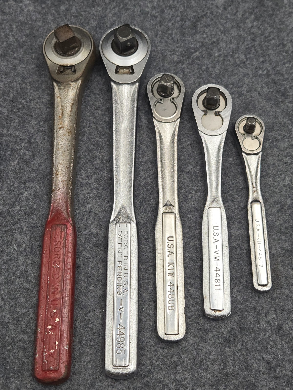 Craftsman USA Ratchets 1/4″, 3/8″, 1/2″ Drive Lot of 5