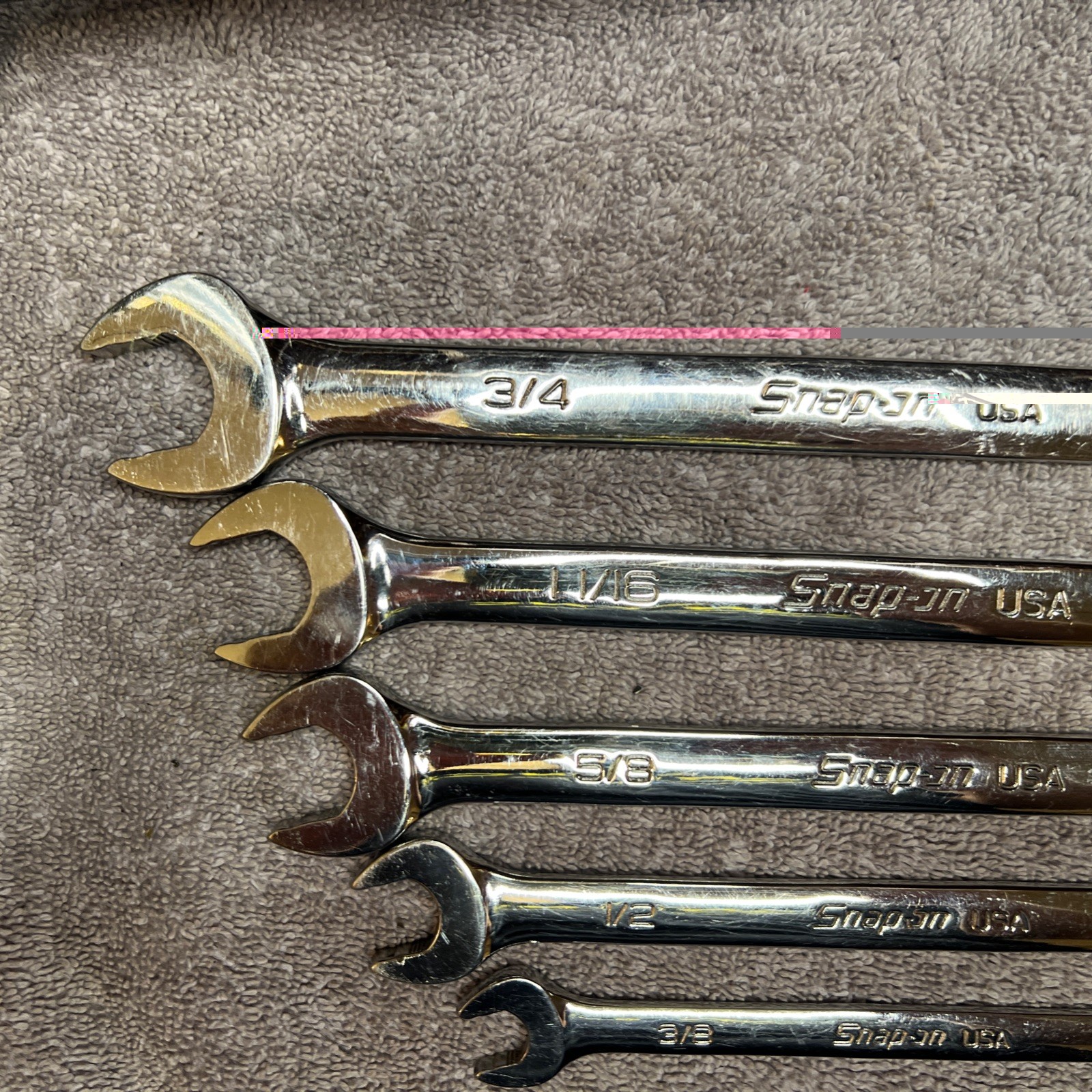 Snap On SAE Flank Drive Plus Reversible Ratcheting Combo Wrench Set (5/16-3/4″)