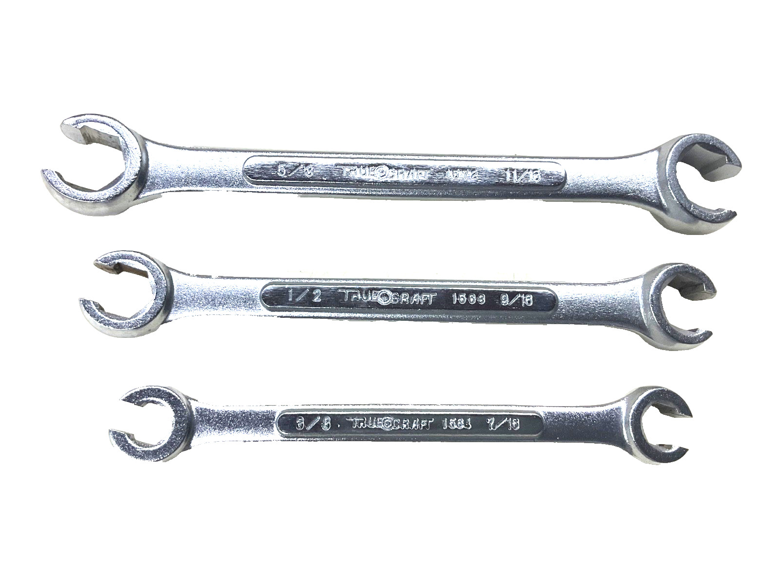 TRUE CRAFT TOOLS SAE FLARE NUT WRENCH SET, 3/8”-11/16”, JAPAN