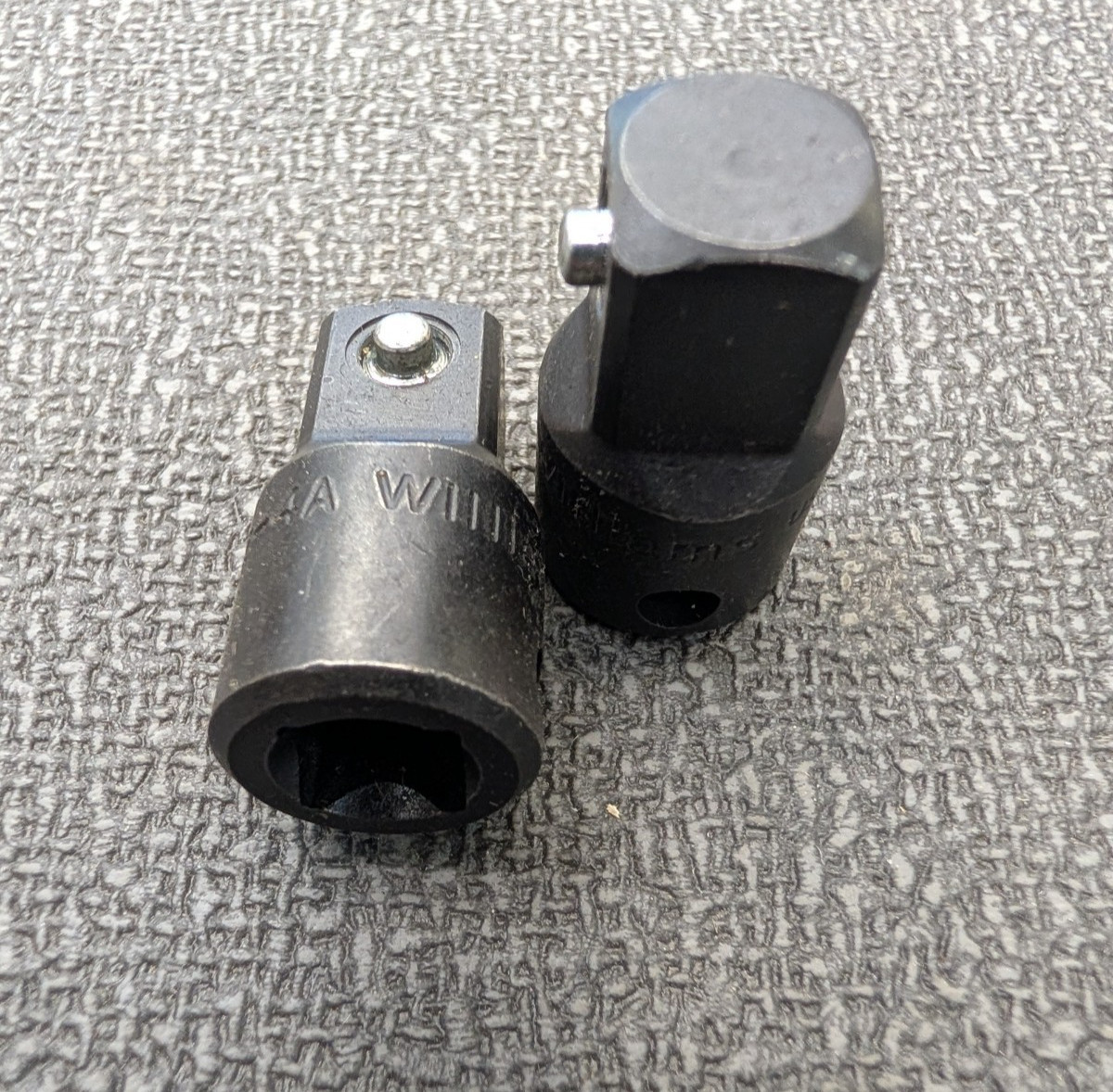 TWO NEW Williams 2-4A Impact Adaptor 3/8″ F x 1/2″ M – Made in USA- F.Ship