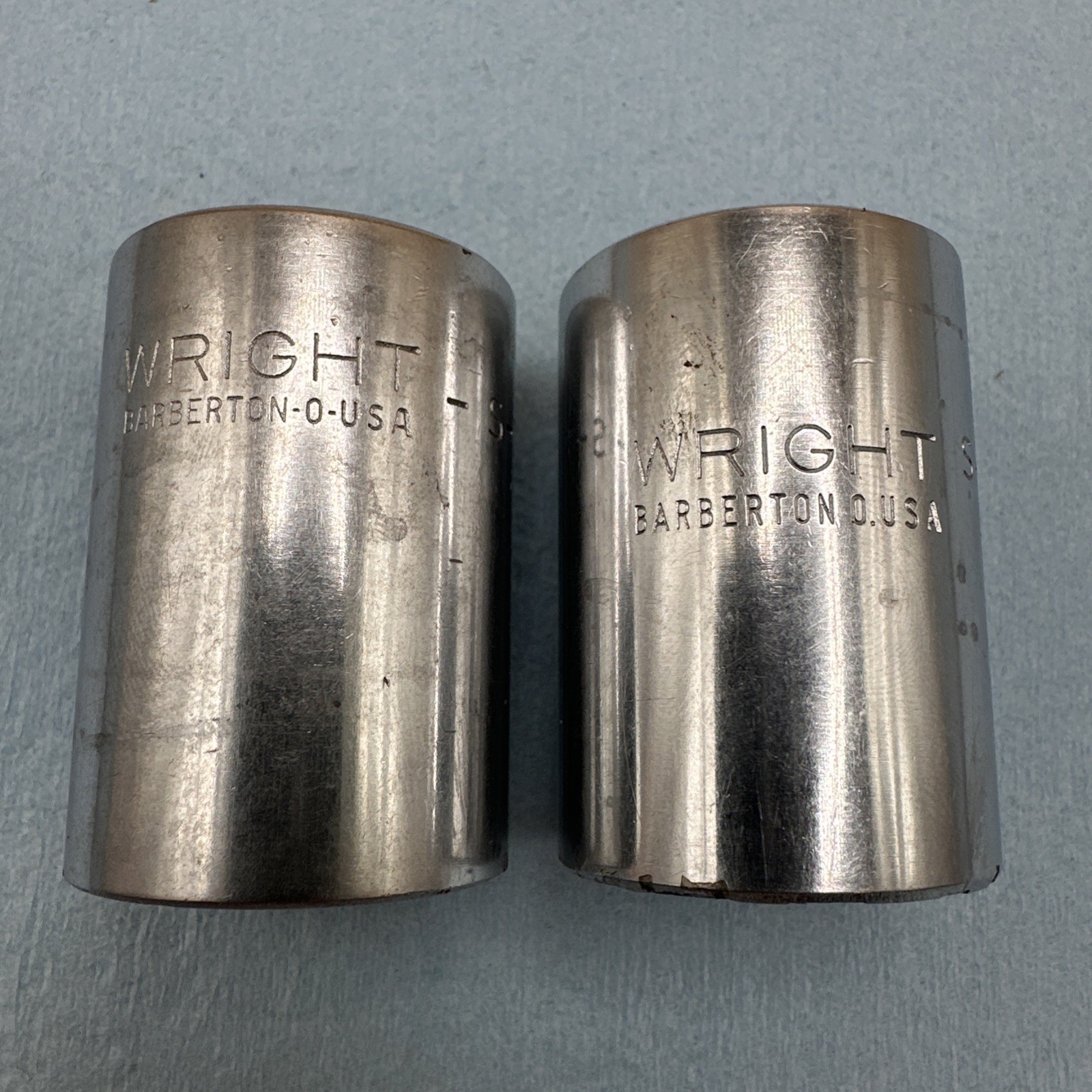 Wright Tools USA 1-1/16” & 1-1/8” Sockets 12 Point 3/4” Drive S-334 S-336