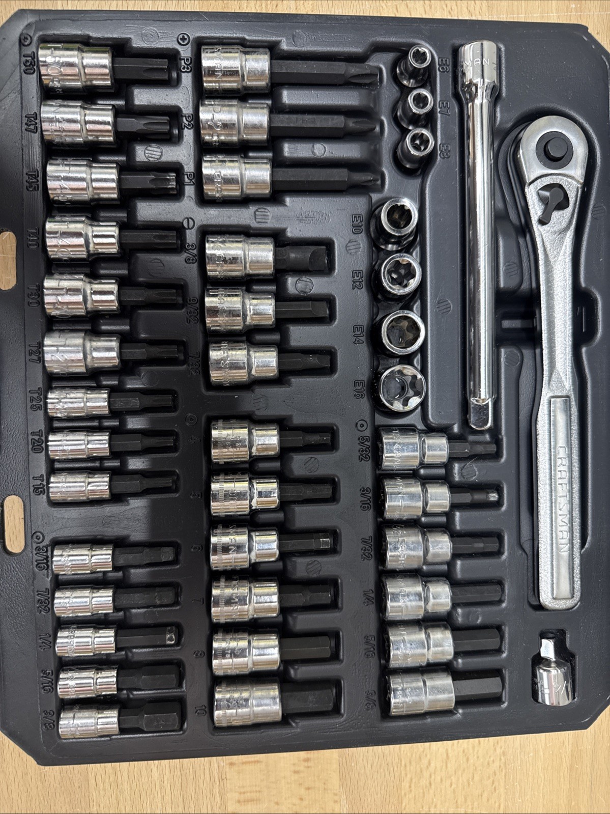 Craftsman 42 piece 1/4 and 3/8-inch Drive Bit & Torx Bit Socket Wrench Set