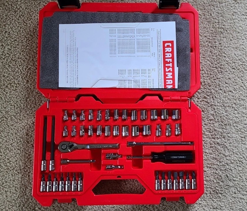 Craftsman 48 pc Sae/metric 1/4 Drive New Lifetime Warranty