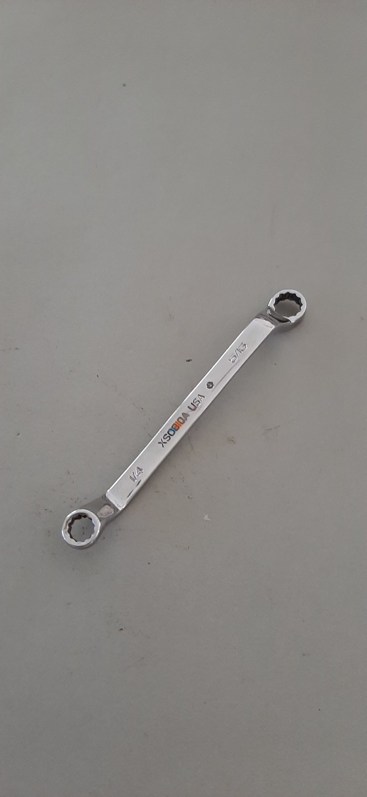 Snap-on XSO810A 1/4″ x 5/16″ 12Pt Short 60° Deep Offset Box Wrench MARKED 627