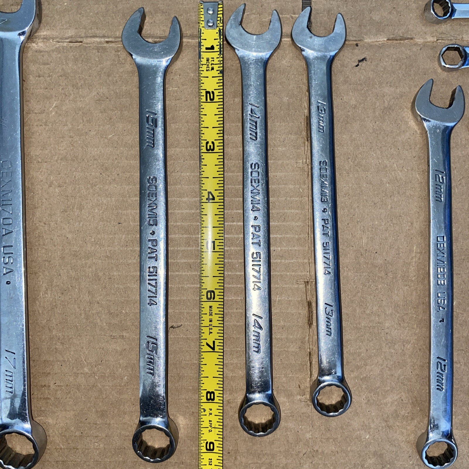 17 Snap On Combination Wrenches 8MM-15MM, 17MM-19MM & 6 Other Wrenches