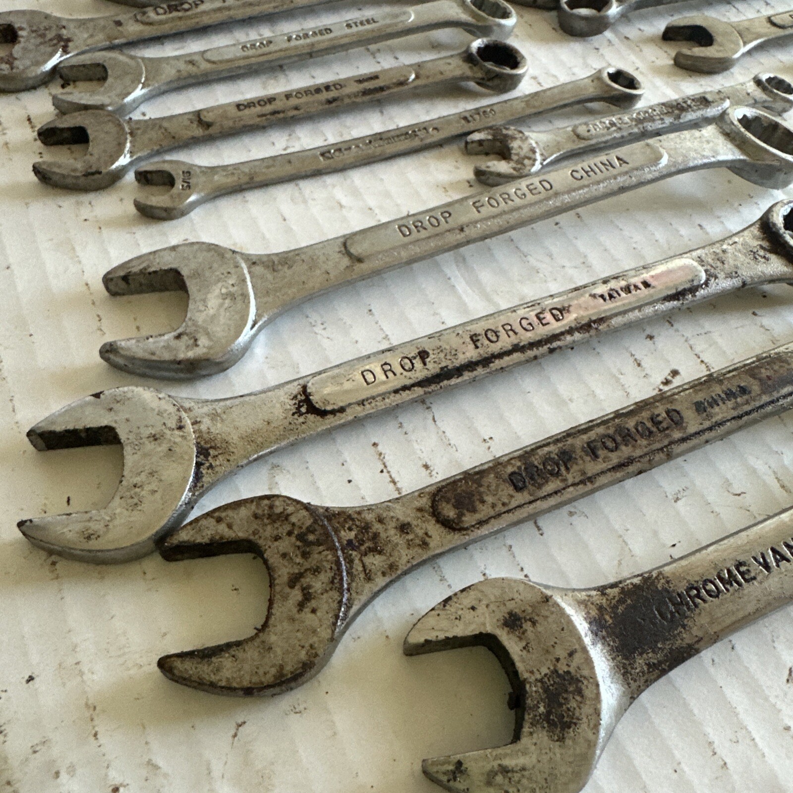 24 combination wrenches standard OPEN / BOXED ends DOUBLES Tatools Durabuilt vgc