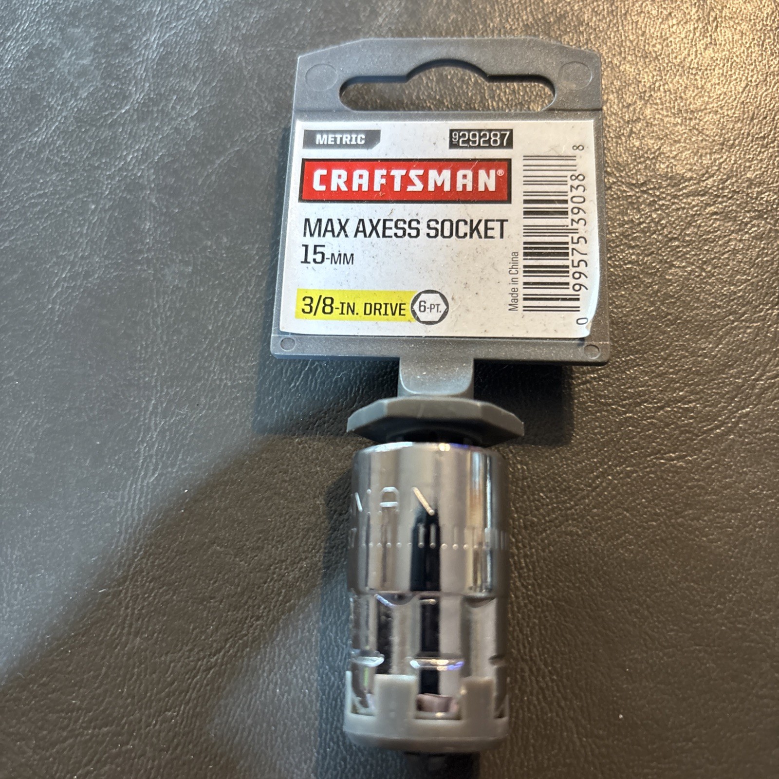 CRAFTSMAN Max Axess 4-Metric Sockets 3/8” Drive. 11mm,15mm,17mm,18mm