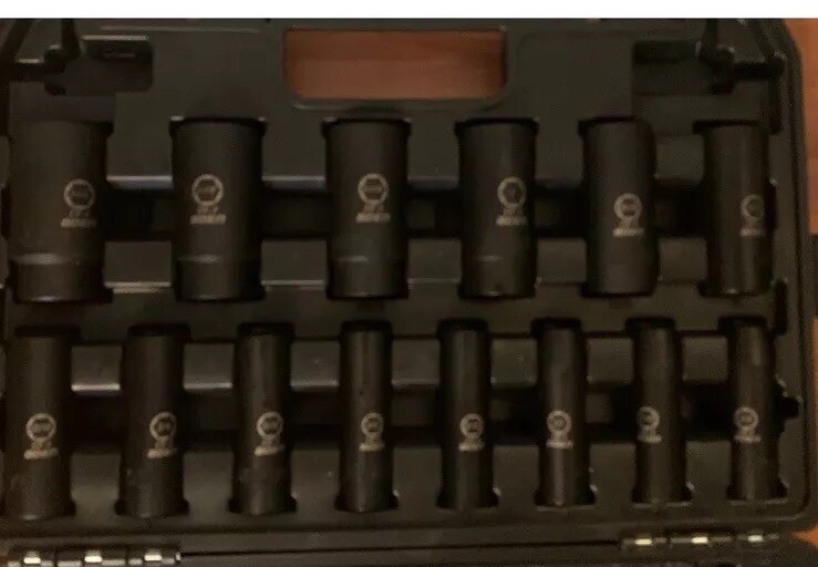BOEN 1/2″ Drive Deep Impact Socket Set, 35 Piece Socket Set SAE 3/8″ to 1-1/4″
