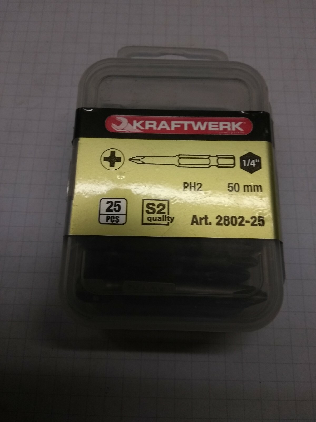 KRAFTWERK Phillips Screwdriver Bits PH2 50mm Pack of 25