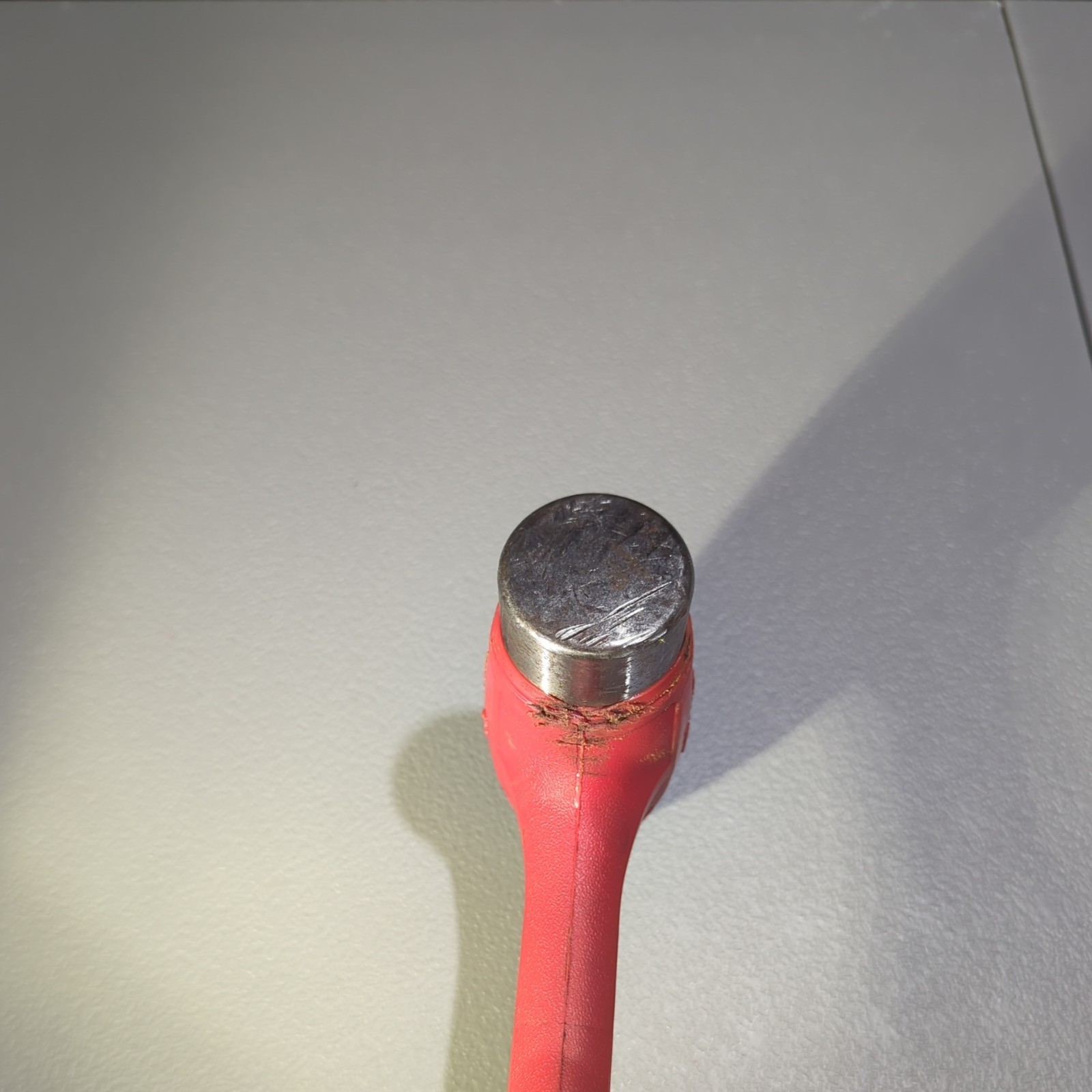 Snap On Tools 32 Ounce RED Soft Grip Dead Blow Ball Peen Hammer HBBD32