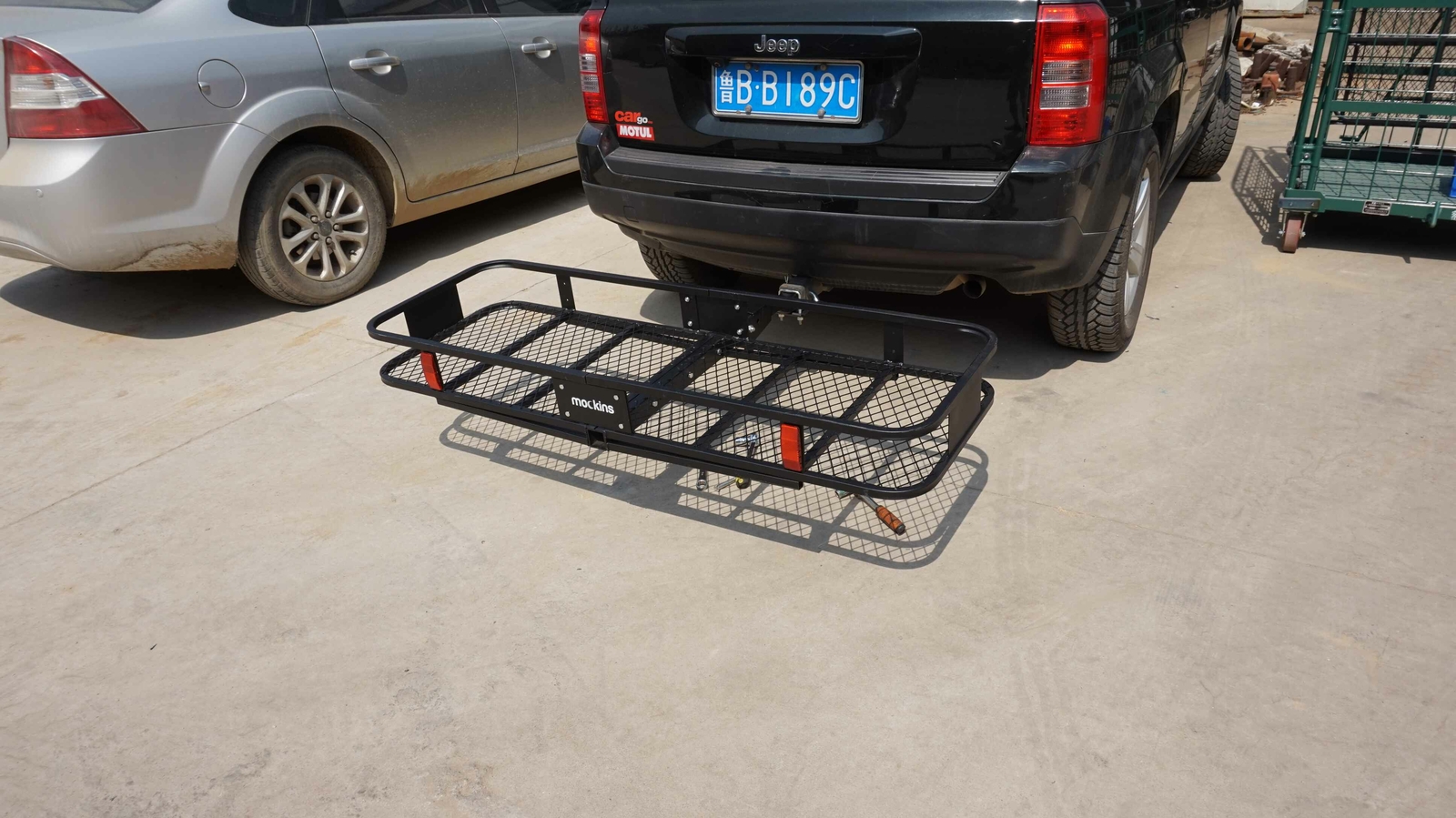 60″x20″ Cargo Carrier Basket Rack Fits 2″ Trailer Tow Hitch Receiver Foldable