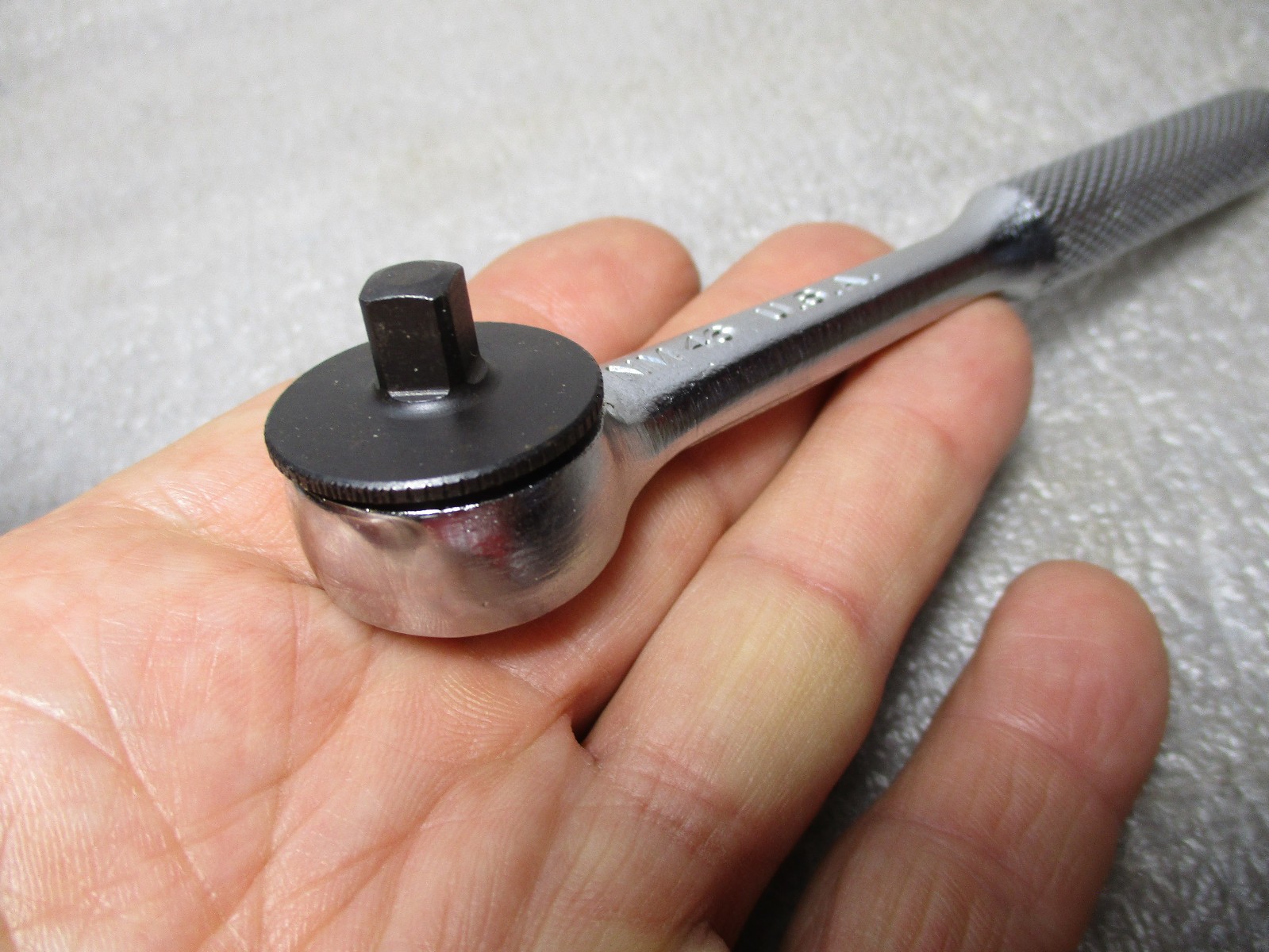 Vtg. NAPA USA 1/4″ Drive Ratchet NM47 RHFT Fine Tooth Push Release Near Mint!
