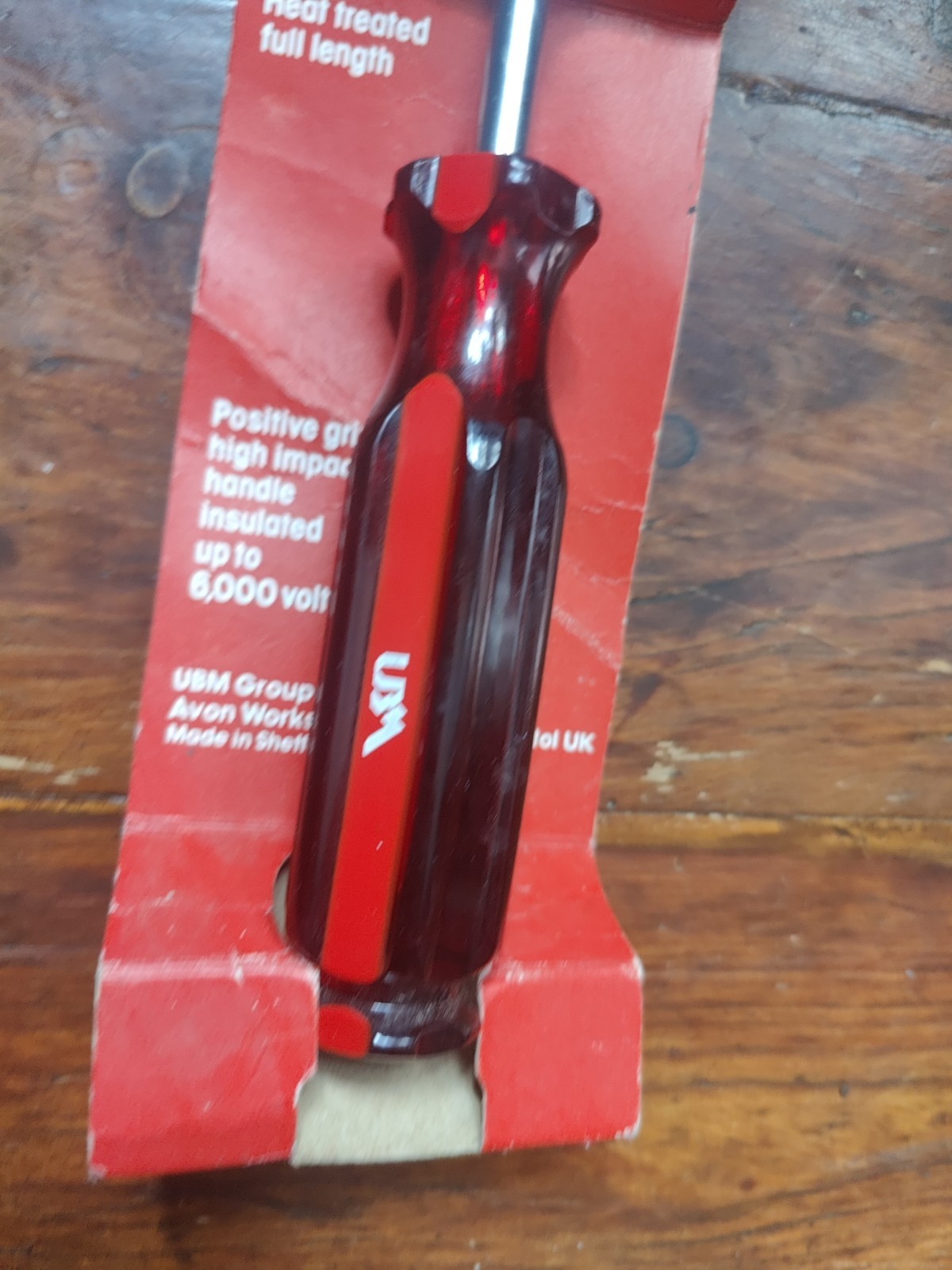 UBM Pozidriv Screwdriver No.3 Chromium Plated Vanadium Steel Insulated 6000V