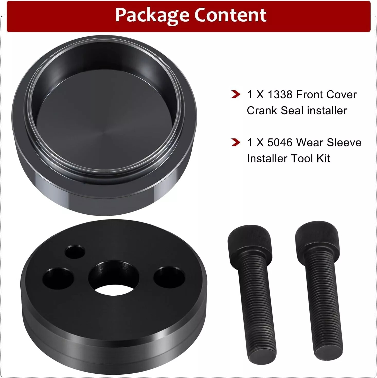 Front Cover Crankshaft Seal & Wear Sleeve Installer Tool For Cummins 3.9 5.9 6.7