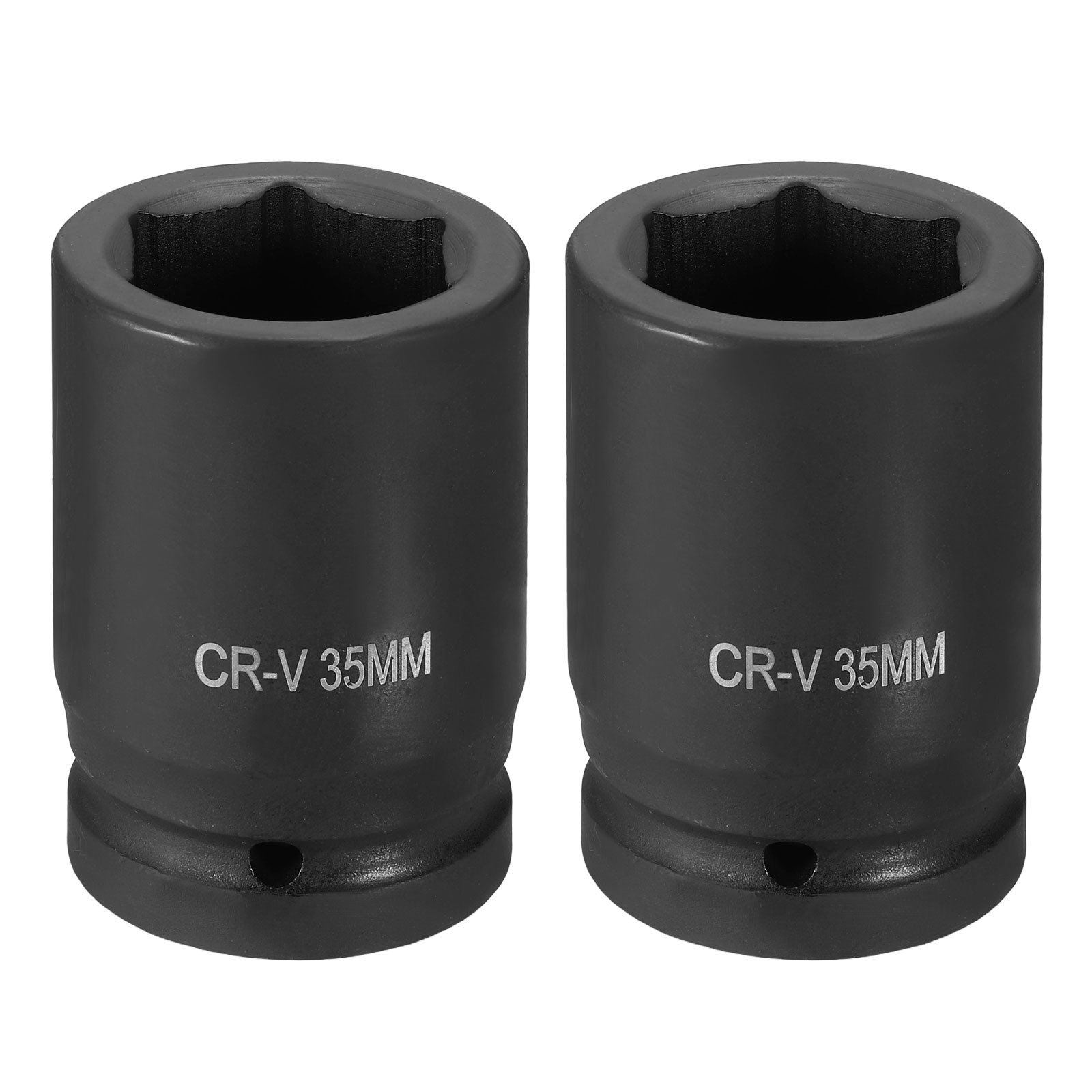 2pcs 1 Inch Drive 35mm 6 Point Impact Socket Chromium Vanadium Steel