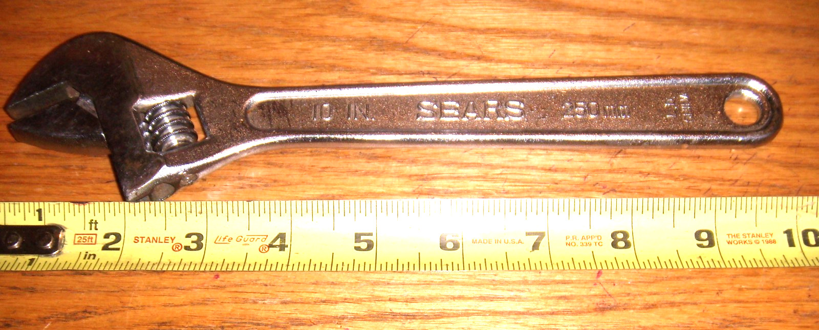 SEARS NEW 10″ 250MM CRESCENT WRENCH #30872 FREE SHIPPING