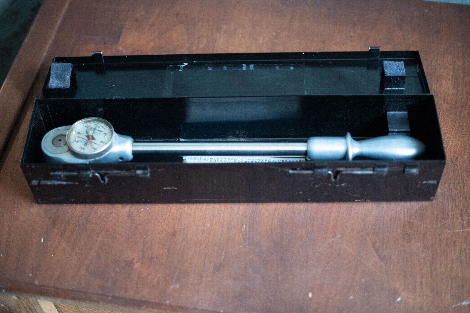 Vintage Kwik-Way Dial Torque Wrench 1600 In. Lb. 1/2″ drive -Cedar Rapids,USA