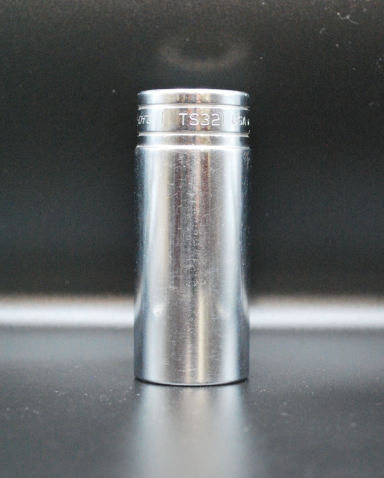 SNAP-ON 1/2″ DRIVE, 6 POINT, SAE, 1″ DEEP SOCKET, TS321 (1988) new logo