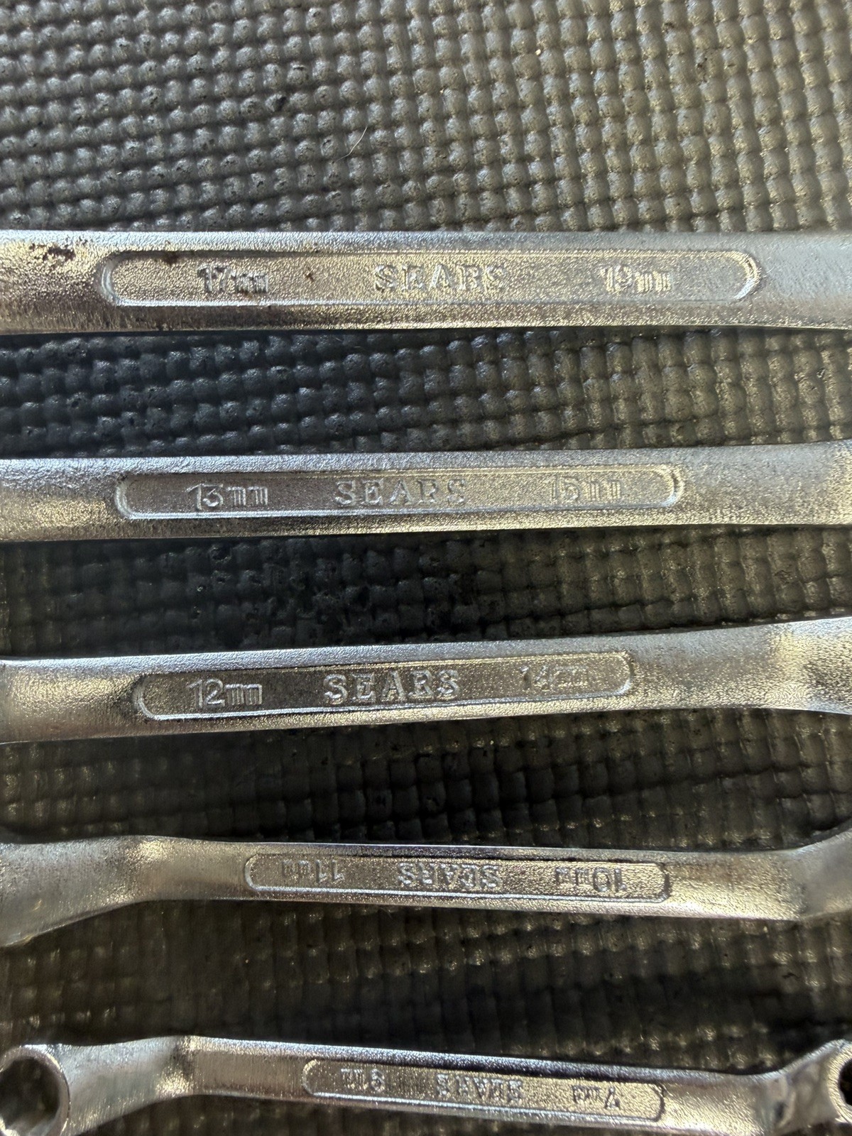 Vintage Sears Offset Metric Box Wrench 6 Piece Set