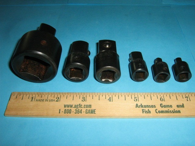6 PITTSBURG CR-V IMPACT SOCKET DRIVE ADAPTERS