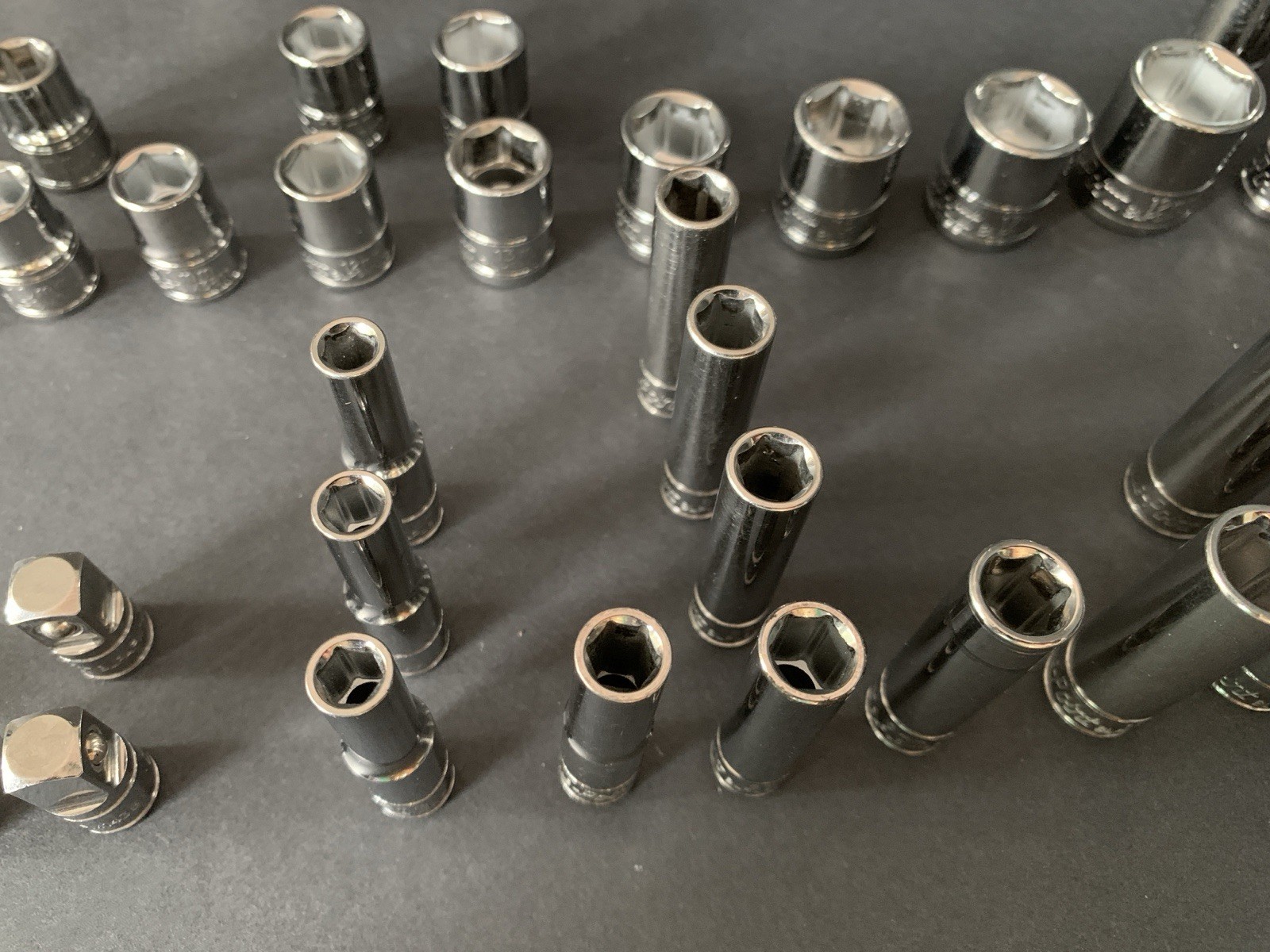Blue-Point (by Snap-on) 73-Pc SURPLUS MIXED Socket & Bit Lot 1/4″ 3/8″ 1/2″ READ