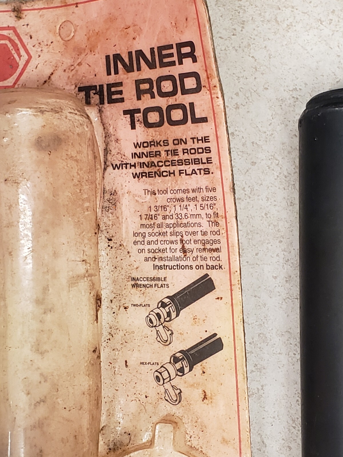 Matco Tools Inner Tie Rod Tool TRT46A w/5 Crows Feet 33.6mm, 1 1/4″, 1 5/16″ +
