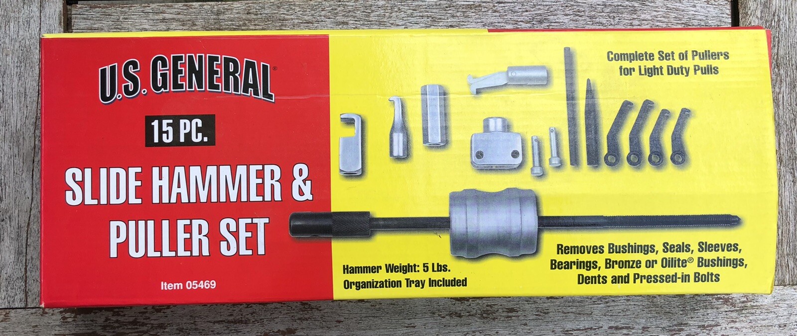 us general slide hammer and puller set 15pc