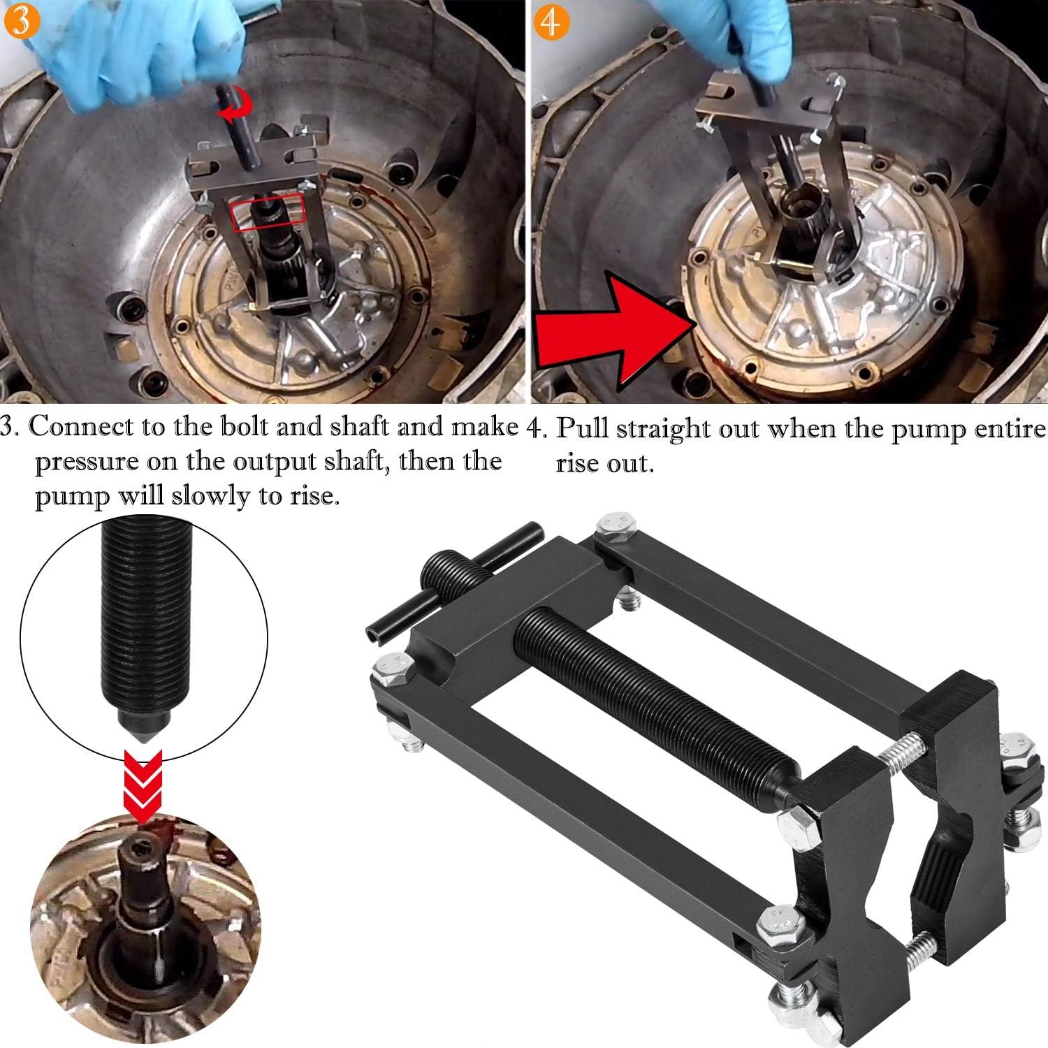 GM Transmission Front Pump Remover Heavy Duty Tool for Ford and General Motors